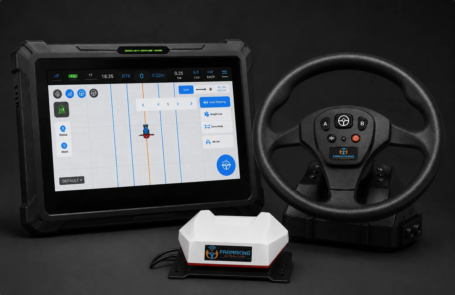 FarmaKing MAX-100 Tractor GPS Auto Steering System India